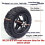 Pneu Sem Câmara 90/55-6.5 para Uso Fora de Estrada com Freio A Disco, Conjunto de Roda Dianteira para Scooters Elétricas de 11 Polegadas, Diâmetro 6