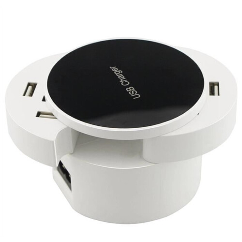 10 Port USB Charging Hub, Multi Device Desktop Charger for Most USB Powered Mobile Devices 1
