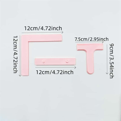 Diamond Painting Alignment Ruler, 3-Piece Set Accessories for Round and Square Diamonds, Canvas Alignment Tool () 1