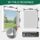 Adjustable Magnetic Window Mosquito Net 130 x 150 cm White Frame for Easy Installation and Use 2