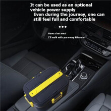 1.8L 75W Electric Lunch Box Food Warmer Side Leak Proof Warming Lunch Box for Car Home Heater EU Plug