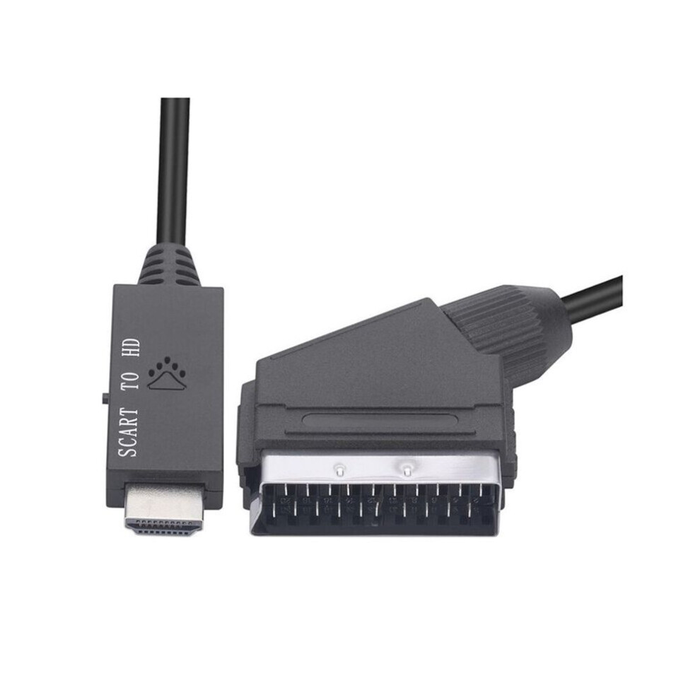 Hd 1080P Scart To -Compatible Adapter Male To Hd Female Audio Video Converter Adapter For Hdtv/Dvd/Pc 1M 9433371160232