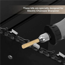Affûteur de Tronçonneuse à Fraise Diamantée, Tête de Meulage et de Sculpture, Lime Rotative, Kit D'Outils D'Affûtage Abrasifs 4,0 mm