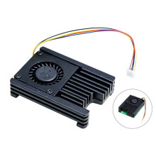 For Raspberry Pi CM5 Heatsink with PWM Speed-Controlled Fan for Official Compute Module 5 IO Board