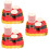 3Ensembles Assiettes Papier Rouge Pour De Noël 3