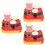 3Ensembles Assiettes Papier Rouge Pour De Noël 4