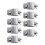8Pièces Mini Pince De Soudure Pour Métal Durable Argentée Auto 1