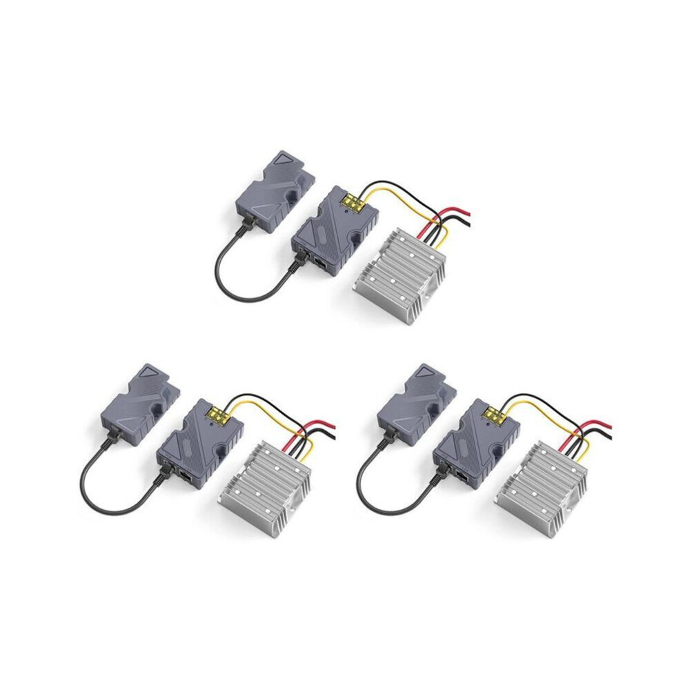 3X Starlink Poe Injector 150W Dish Cable Adapter To Rj45 Car Step Converter 12V To 48V For V2 Outdoor 1042693688652