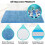 Reusable Microfiber Mop Pads Replacement for WetJet Spray Mop Floor Cleaning, Blue, 4 Pack 3