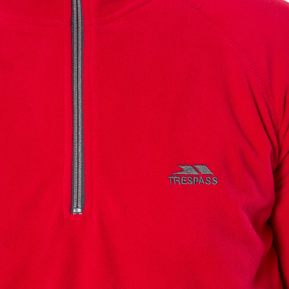 Trespass (M, ) Mens Fleece Top - Blackford Red