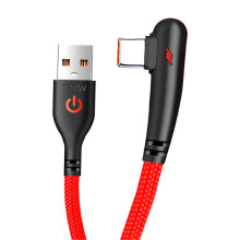 Fast Speed 120W Braided USB to Type C Charging Cable-1.5m Red