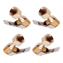 Metal Tire Pressure Gauge Adapter Inflation Nozzle Fast