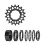 Single Speed Conversion Kits for Mountain Bikes and-18T Black 1