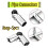 5pc 25mm Structural Pipe Connectors Mal Pipe Connector Pipe Rod Support Fixed Clamp Connection Accessories B 3