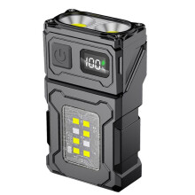 COB Rechargeable Work Light, Outdoor Flashlight Camping Light, Running Light, Riding Light and Signal Light