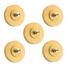 Set van 5 robuuste rubberen polijstpads 88 mm voor