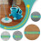 3 Pack Replacement Mop Heads, Microfiber Disc Mop Heads, Highly Absorbent, Suitable for All Floor Types 2