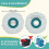 3 Pack Replacement Mop Heads, Microfiber Disc Mop Heads, Highly Absorbent, Suitable for All Floor Types 5