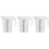 3Pcs Clear Plastic Measuring Cups with Insulated Handle Large Capacity 3