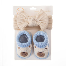 Babyschoenen en hoofdband met cartoon-beer-thema als-DP3497