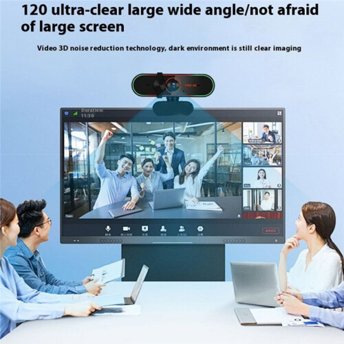 12MP 4K Webcam with Microphone Video Camera USB Computer Camera for Video Calls Streaming Plug and  USB for PC 1