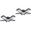 2Pcs LED Garage Folding Light Black 5 Panel Adjustable Ceiling Lamp 4