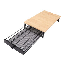 Kaffee Kapselhalter Schublade kompatibel mit OASISWJ Kaffee Kapselhalter, 40 Nespresso Kapseln, Holzplatte und Metallrahmen, moderner minimalistisc...