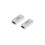 2er-Pack 240W 80Gbps USB-C Buchse-zu-Buchse Adapter, Gerade, Schwarz White 1
