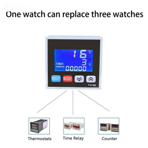 LED Intelligent Temperature Controller AC 220V High Temperature Controller Timing Timing Temperature Control Board TS700 2