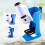 Microscope Handheld Science Kit for Kids with LED Light, 60X-180X Magnification, Gifts for Students 3