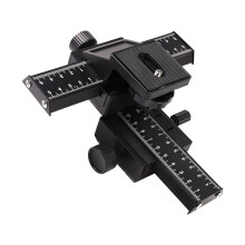 Lightweight Aluminum 4 Way Macro Focusing Rail Slider for Close