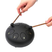 Steel Tongue Drum 8-Noten-Handpan-Trommel aus-F