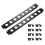 2 Packs 1U Rack XLR Patch Panel , Punched Metal Rack Mount Audio Rack Mount Panel 1U8 1