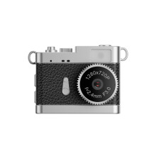 Tragbare Mini-Vlog-Kamera: 1080P HD-Video, 0,96" IPS-Bildschirm, LED-Fülllicht Black