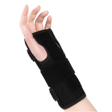 Verstellbare Handgelenkstütze mit Aluminiumschiene für-Schwarz L