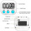 2 Pack Magnetic Kitchen Timer with Large LCD Display, Cooking Timer, Loud Alarm and Countdown Function 2