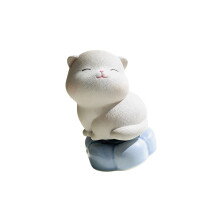 Charm Cartoon Cats And Frogs Figurine Ornament Set-Style4