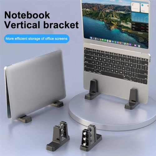 Universal Vertical Laptop Stand Heat Dissipation Non-Slip Laptop Support Space-Saving Desktop Notebook Dock 2