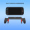 Console Grip for   2 with 5 Game Slots Hard Shell Ergonomic Handheld Grip Case with Thumb Grips 7