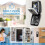 Key Lock Box Wall Mount  Security Key with Secret Code Combination,No Key Needed,Outdoor Home Key Organizer 6