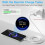 Kit com 3 cabos USB-C de carregamento rápido 6A de 1m na cor branca, compatíveis com Xiaomi Redmi Note 11 Pro, Note 13, Note 14 e Note 15. 3