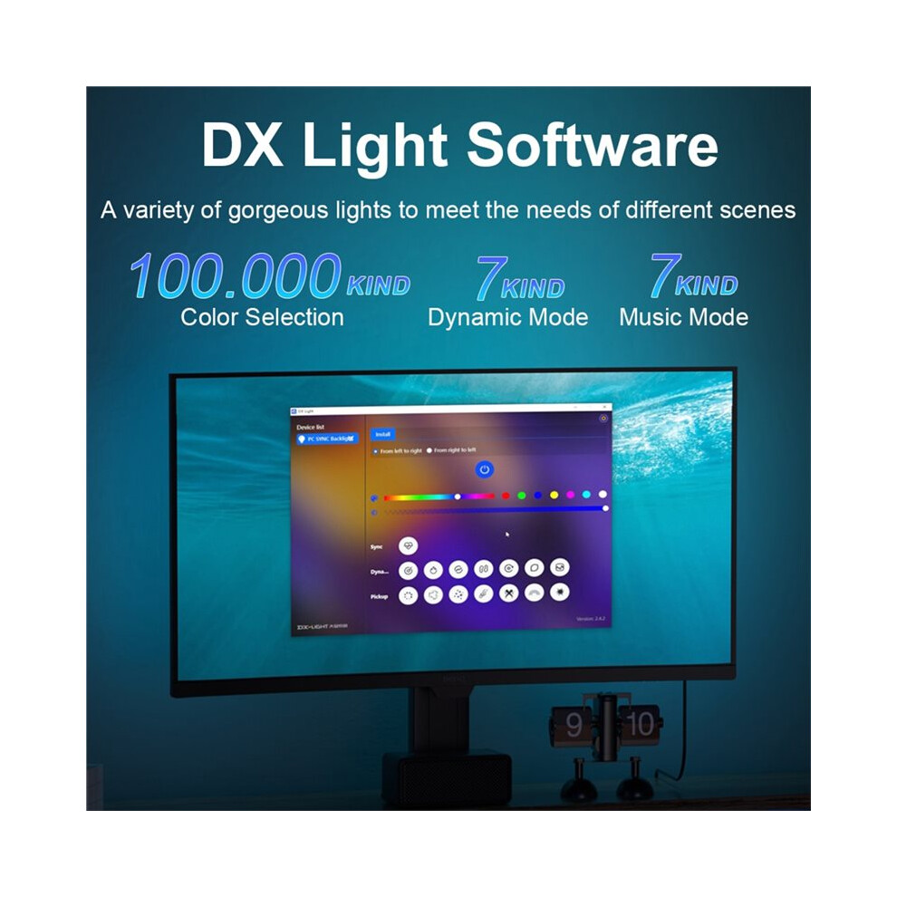 Ambient Tv Pc Display Sync Computer Monitor Back Rgb Led Strip Diy Game Atmosphere For 24 Inch Monitor Light 4712356120382