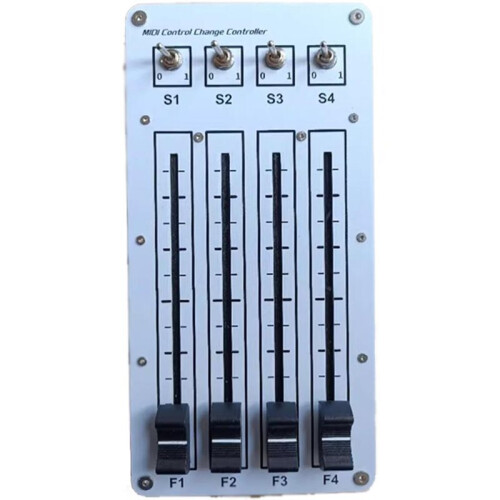 Controller MIDI USB con 4 Fader e 4 Interruttori, Controller per Software Host di Musica su Computer.