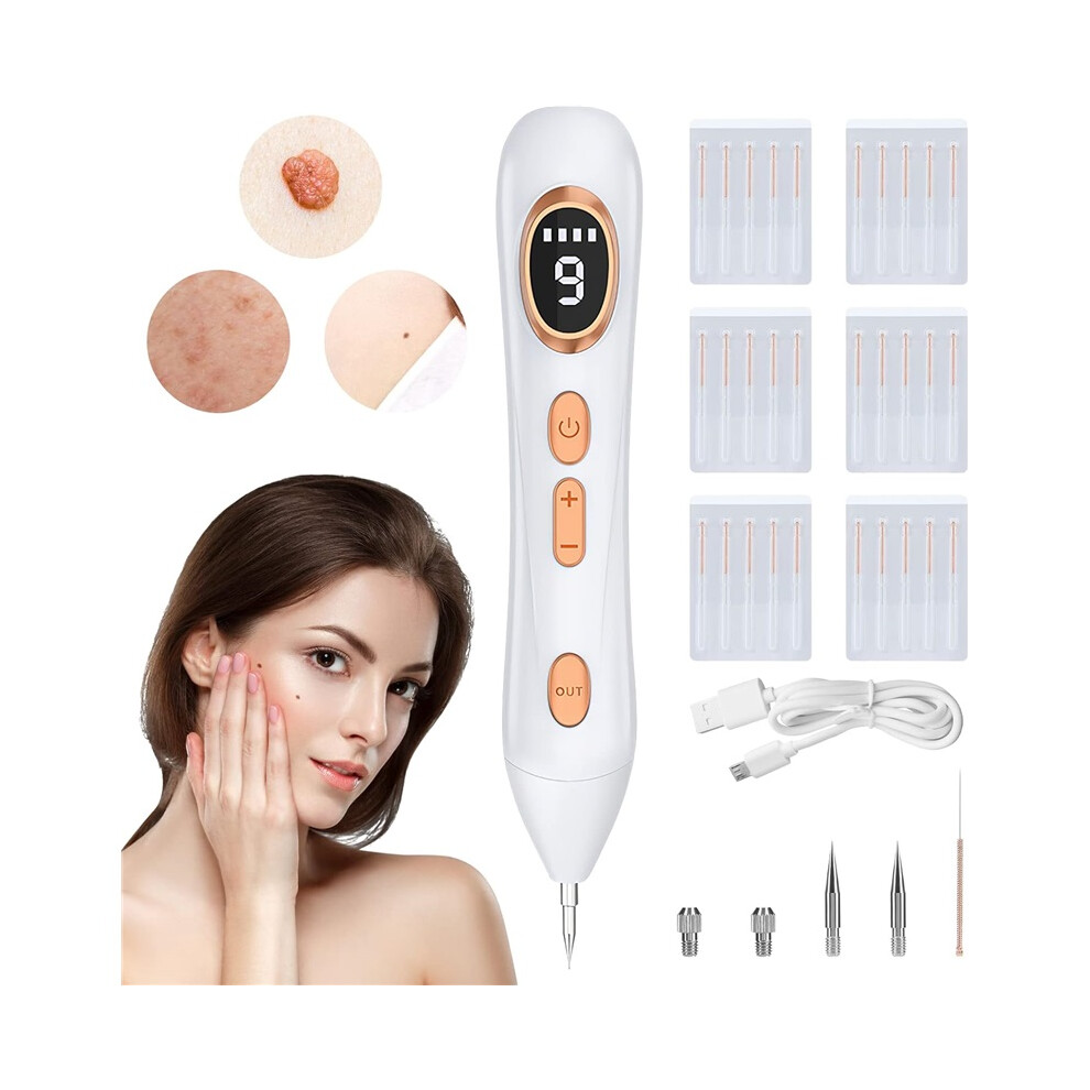 Stoyotu Skin Tags Removal Pen, Professional Mole Remover Pen Kit Portable Usb Rechargeable Skin Tag Removal Pen With 9 Modes