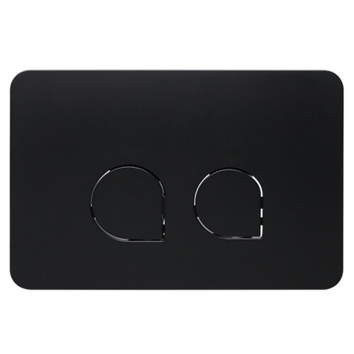 Dual Flush Toilet Flush Plate for Sigma012030,  Series - Modern Bathroom Accessory Black 1