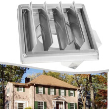 Air Vent Duct Grill Exterior Wall Ventilation Cap Cover Square Air Outlet Movable Stainless Steel for Home Decoration