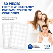 (BLUE) 180PCS Skin Tag Removal Patches – Tag Remover Stickers for Face Finger Arm and Leg, Adhesive Spot Covers Mole Remover