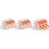 50pcs Cable Connectors, Lever-Operated Cable Connectors, 3-Pole Electrical Terminal Blocks, Quick-Connect Terminals 2
