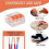 50pcs Cable Connectors, Lever-Operated Cable Connectors, 3-Pole Electrical Terminal Blocks, Quick-Connect Terminals 4