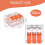 50pcs Cable Connectors, Lever-Operated Cable Connectors, 3-Pole Electrical Terminal Blocks, Quick-Connect Terminals 8